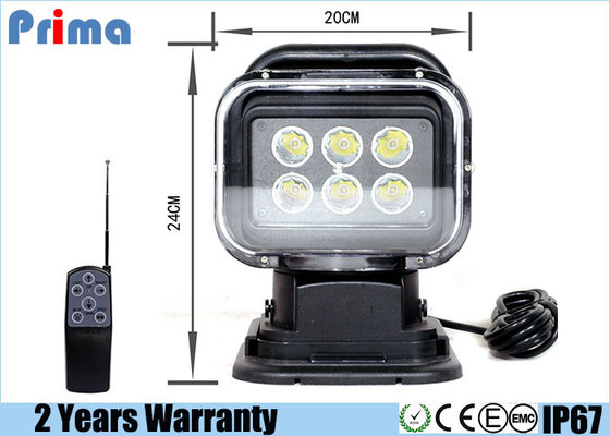 China Rotate 6000k LED Search Light 360° Rotating Spot Beam Led Hunting Light Remote supplier