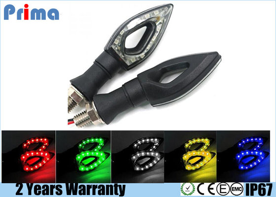 China 12 LED SMD Motorcycle Turn Signal Lights Blue Red Green Yellow White Color supplier