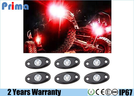 China Red Led Rock Lights Jeep Suv Vehicles Undergrand lights Waterproof IP68 supplier