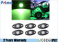 Green LED Rock Lights 6 Pods LED Light Lamp for Interior Exterior Under Off Road Truck Jeep ATV SUV Jeep 4x4 Boat 4wd supplier