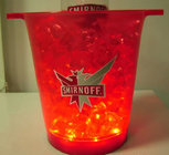 Multi-color Led ice bucket changeful with AAA battery,Logo avialable from tested factory