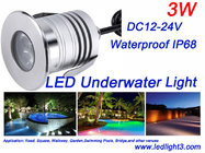 3W CREE XBD Led Underwater Light IP68 Waterproof DC12-24V Swimming Pool Fountain Landscaping lighting