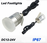 Mini Led Moonlight Footlights Dimmable IP67 12V 24V Wall Floor Deck Corner Light Recessed Spotlight for garden landsc