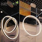 classic concise led light chandelier modern Modern two circles acrylic cheap hanging chandelier led