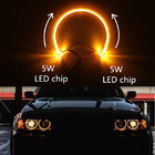 Yellow 131mm LED guide light LED angel eyes for BMW E38 E39 E36 E46 LED headlight halo ring for BMW LED angel eyes