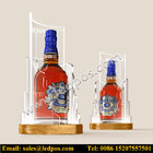 Ledpos Acrylic Chivas Bottle Glorifier with Golden Base