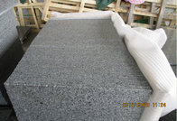 New G603 cheap granite slab stair tile White / Grey tile polished flamed