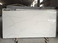 Wholesale Grey Veins White Calacata Quartz， white quartz slabs Stone for Kitchen Countertop