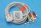 15-Pin ECG Patient Cable For Schiller/Bionet/Welch Allyn EKG Cable 10 Leads IEC Banana 4.0 supplier