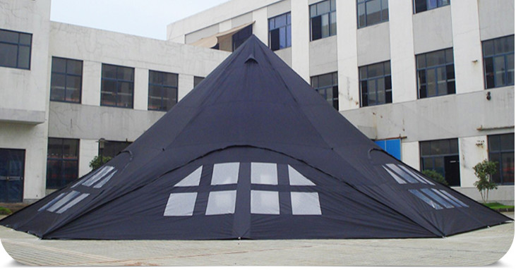 single peak star tent with side wall