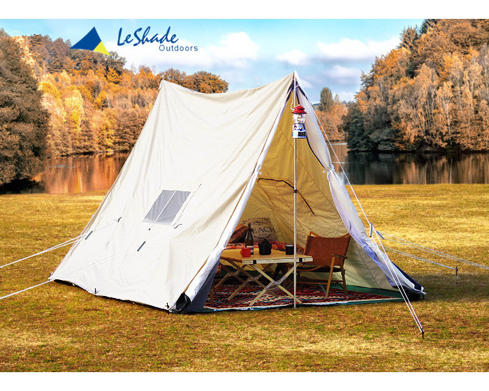 A type cotton canvas tent free open