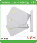 ISO7816 Printable RFID IC White FM 4442 contact Chipcard For Access Control and Custom Business PVC Card