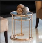 new style glass metal hallway stainless steel small side table tianjin port china