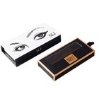 pvc window eyelash pack box  mink eyelash gift box with foil stamping logo custom false eyelash box