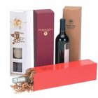 one bottle red wine packaging box  two pieces lid and base rigid wine box