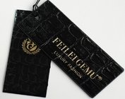 Custom kraft hangtag black apparel tag trousers hangtag skirt tag