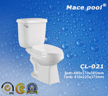 Bathroom Water Closet Two-Piece Toilet with S-Trap (CL-021)