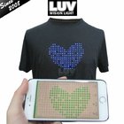 special led display t shirt, provided software, new year el panel