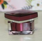 Personal Care Cosmetic Square Acrylic 30ml Cream Jar with Lid