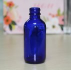 Personal Care Cosmetic Boston Round 2oz Cobalt Blue Glass Essential Oil Bottle with Dropper
