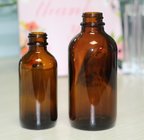 Personal Care Cosmetic Boston Round 8oz Amber Glass Essential Oil Bottle with Dropper