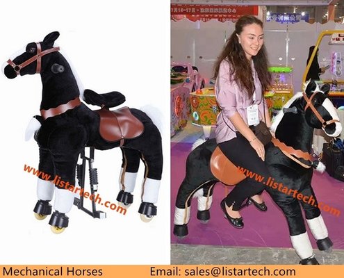 China Adult Ride on Horse Toy Pony Large Size Horse Animal Toy on Wheel Mechanical Horse Toys supplier