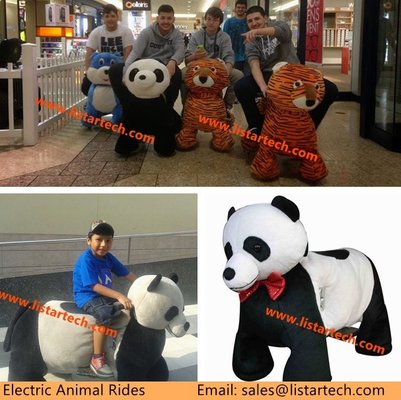 China plush animals motorized walking stuffed animals Shopping Mall Animal Rides supplier