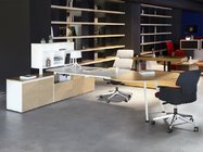 manager executive office desk wooden office desk on sale 2400*1200*750mm oak color luxury