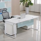 MDF manager executive office desk wooden office desk on sale 2400*1200*750mm oak color luxury