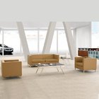 Office sofa modern style factory direct receiption room furniture office two seater sofa for sale