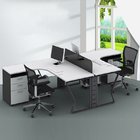 Low price big discount 4 seat office workstation for new office white color modern style