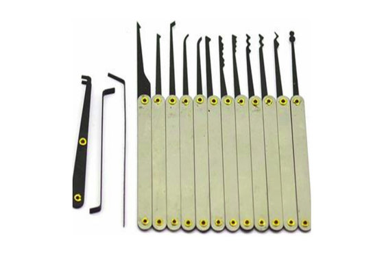 China GOSO 12 Pieces Lock Pick Set with Leather Case supplier