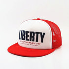 Trucker-style half mesh caps, adjustable Customized logo embroidered hats, promo/marketing/branding/advertising use hats