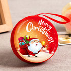 2018 Christmas promotional gifts zipper closure round tin wallet small mini metal tinplate coin box Promotional items