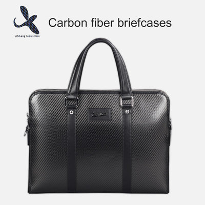 China 2019 New LS customized high quality mens fashion carbon fiber leather business travel briefcase supplier