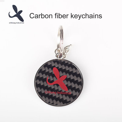 China Real Carbon fiber keychains, for car carbon fiber gift key chains, Accept Customized Order supplier