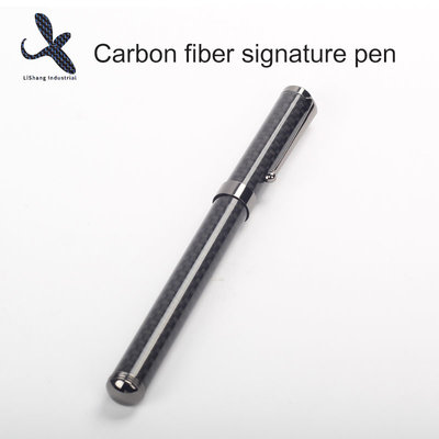 China 2019 new style carbon fiber with copper inner black signature pen carbon fiber gift pen supplier