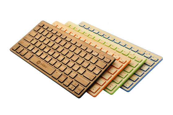 China Bamboo wireless bluetooth keyboard, bluetooth keboard,100% pure bamboo made supplier