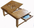 China Foldable bamboo laptop table bamboo laptop desk supplier