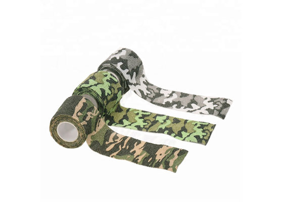 China Free Samples Camo Designs Sports Nonwoven Cohesive Bandages For Outdoor Sports Camouflage supplier