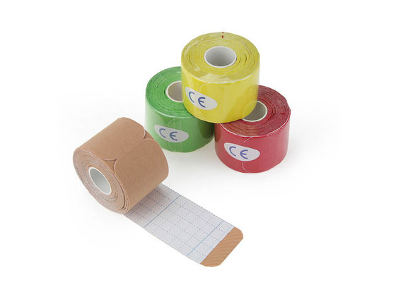 China High Quality OEM New Health Care Product Cotton Elastic Latex Free Physical Physio Therapy Pre Cut Kinesiology Tape supplier