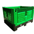 Plastic Collapsible Fruit And Vegetable Crate With Lid