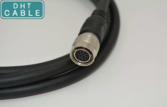 High Flex Sony Camera Machine Vision Cable / Custom Hirose Cables with Circular Connector CCXC