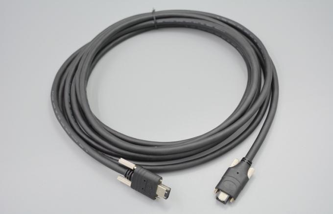 Full Shielded Industrial Camera IEEE 1394 Firewire Cable with Copper Conductor