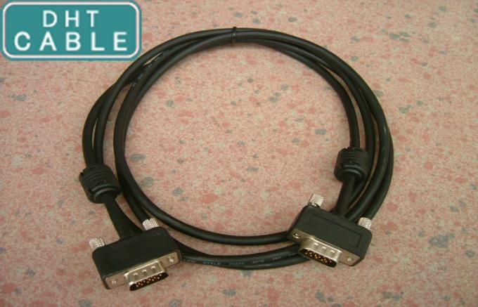 VGA RGB Monitor HD15M to 8 X BNC Custom Cable Assemblies Available in 1ft ( 0.3m ) Cable