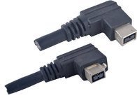 China Black 9 Pin Right & Left Friction IEEE 1394 Firewire Cable Assemblies with Recessed Screws distributor