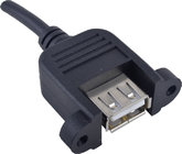 China Durable Digital Camera USB A Cable 4P Female Screw Lock for CCD Machine Vision Systems distributor