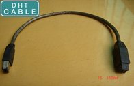 China Chain Flex 9P / 6P IEEE 1394 Firewire Cable 1394B to 1394A for Security Vision System distributor