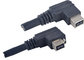 cheap  Black 9 Pin Right & Left Friction IEEE 1394 Firewire Cable Assemblies with Recessed Screws