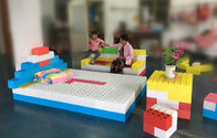 Children plastic large building blocks to Creative plastic interlocking toy for kids